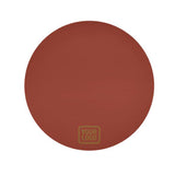 Custom Coral Red Khaki Round Table Cloth