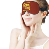 Custom Coral Red Light Yellow Sleep Mask