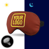 Custom Coral Red Light Yellow Sleep Mask