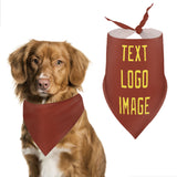 Custom Coral Red Light Yellow Pet Scarf