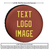 Custom Coral Red Light Yellow Truck Tires