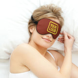Custom Coral Red Light Yellow Sleep Mask