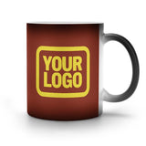 Custom Coral Red Light Yellow Magic Mug
