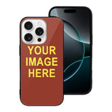 Custom Coral Red Light Yellow Phone Case