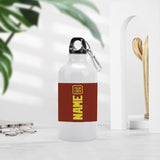 Custom Coral Red Light Yellow Sports Bottle