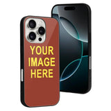 Custom Coral Red Light Yellow Phone Case