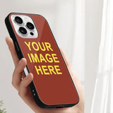 Custom Coral Red Light Yellow Phone Case