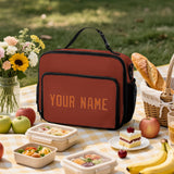 Custom Coral Red Orange Lunch Bag
