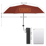Custom Coral Red Orange Automatic Umbrella