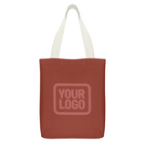 Custom Coral Red Crimson Red Canvas Tote Bag