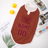 Custom Coral Red Crimson Red Pet Vest