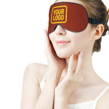 Custom Coral Red Gold Sleep Mask