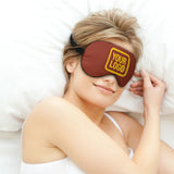 Custom Coral Red Gold Sleep Mask