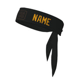 Custom Black Yellow Headband