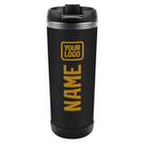 Custom Black Yellow Stainless Steel Water Cup