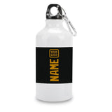 Custom Black Yellow Sports Bottle