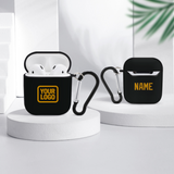 Custom Black Yellow AirPods Case