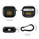 Custom Black Yellow AirPods Case (3rd Generation)