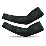 Custom Black Green Arm Sleeve