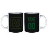 Custom Black Green Mug