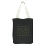 Custom Black Green Canvas Tote Bag