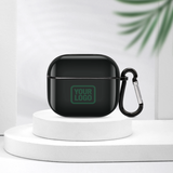 Custom Black Green AirPods Case (3rd Generation)