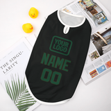 Custom Black Green Pet Vest