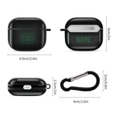 Custom Black Green AirPods Case (3rd Generation)
