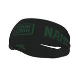 Custom Black Green Sports headband
