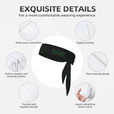 Custom Black Green Headband