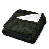Custom Black Olive Blanket