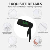 Custom Black Emerald Green Headband