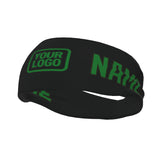 Custom Black Emerald Green Sports headband