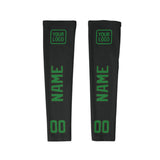 Custom Black Emerald Green Arm Sleeve