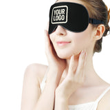 Custom Black Cream Sleep Mask