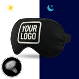 Custom Black Cream Sleep Mask