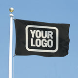 Custom Black Cream Flag