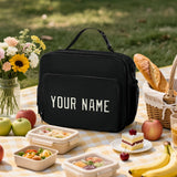 Custom Black Cream Lunch Bag