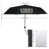 Custom Black Cream Automatic Umbrella