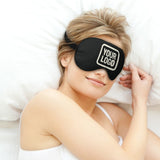 Custom Black Cream Sleep Mask