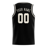 Custom Black & Cream Colors Design Sports Basketball Jersey