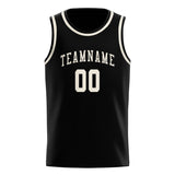 Custom Black & Cream Colors Design Sports Basketball Jersey
