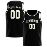 Custom Black & Cream Colors Design Sports Basketball Jersey