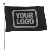 Custom Black Gray Flag