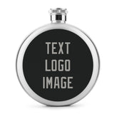 Custom Black Gray Hip Flask