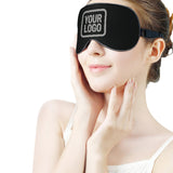 Custom Black Gray Sleep Mask