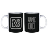 Custom Black Dark Grey Mug