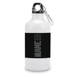 Custom Black Dark Grey Sports Bottle