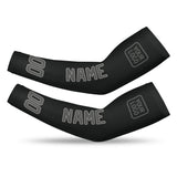 Custom Black Dark Grey Arm Sleeve
