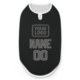 Custom Black Dark Grey Pet Vest